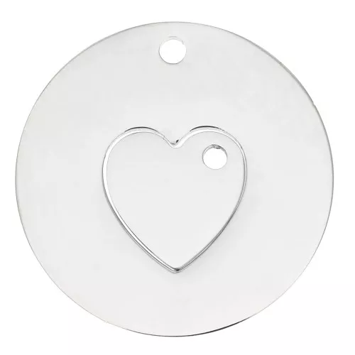 Pendente cuore separabile originale per copia o amici -Acciaio inossidabile