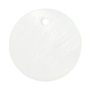 Zecchini tondi 15mm in madreperla - Naturale x10|raw }}