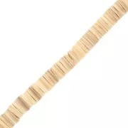 Perle Heishi conchiglia 5 mm Sabbia x62cm