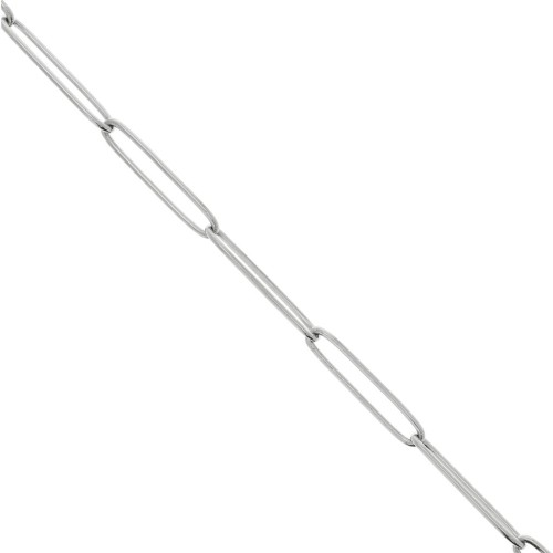 Catena maglia rettangolo allungato 4 mm Acciaio inossidabile 316L x1m