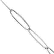 Catena a maglia rettangolare striata da 6 mm in acciaio inossidabile 304 x 1 m