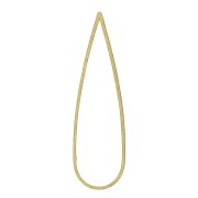 Anelli di montaggio e tessitura goccia e 52x15 mm - Ottone grezzo x1|raw }}