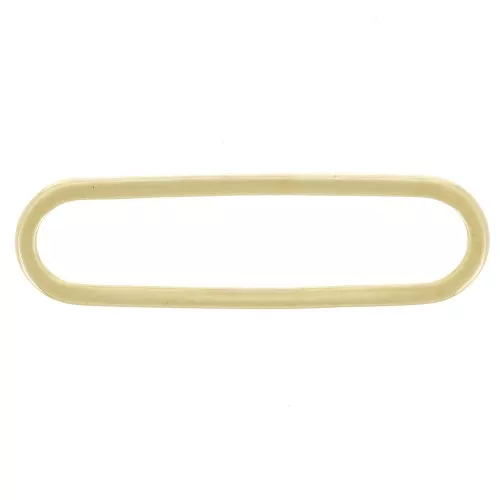 Base di montaggio e tessitura rettangolo arrotondato 22x6 mm - Dorato x1