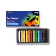 Assortimento di 12 pastelli morbidi secchi quadrati - MUNGYO - Colori Basici