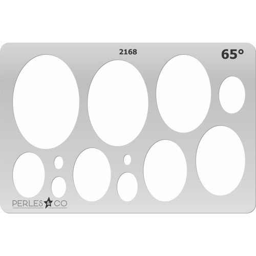 Modello rigido per pasta polimerica 152x100 mm Ovali 65° x1