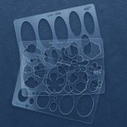 Modello rigido per pasta polimerica 152x100 mm Ovali 65° x1