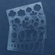 Modello rigido per pasta polimerica 152x100 mm Ovali 40° x1