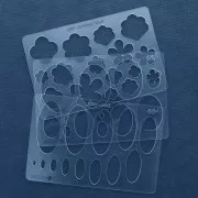 Modello rigido per pasta polimerica 152x100 mm Ovali 40° x1