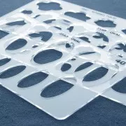 Modello rigido per pasta polimerica 152x100 mm Ovali 40° x1