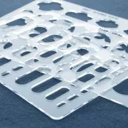 Modello rigido per pasta polimerica 152x100 mm Rettangoli arrotondati x1