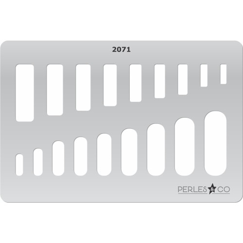 Modello rigido per pasta polimerica 152x100 mm Rettangoli x1