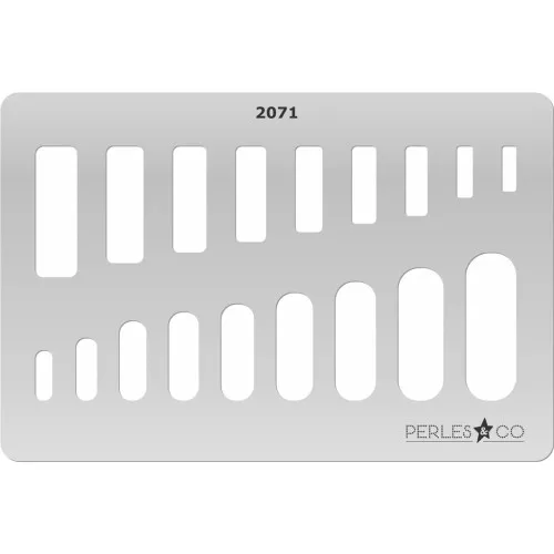 Modello rigido per pasta polimerica 152x100 mm Rettangoli x1