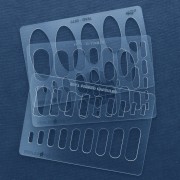 Modello rigido per pasta polimerica 152x100 mm Rettangoli x1