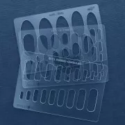 Modello rigido per pasta polimerica 152x100 mm Rettangoli x1