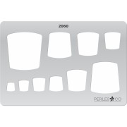 Modello rigido per pasta polimerica 152x100 mm Quadrato design|raw }}