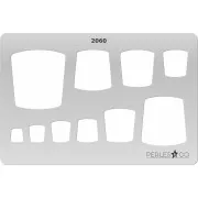 Modello rigido per pasta polimerica 152x100 mm Quadrato design