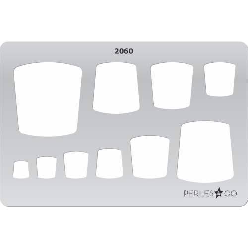 Modello rigido per pasta polimerica 152x100 mm Quadrato design