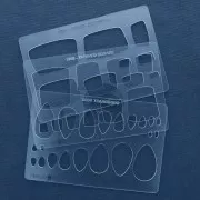 Modello rigido per pasta polimerica 152x100 mm Goccie