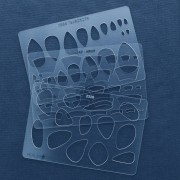 Modello rigido per pasta polimerica 152x100 mm Goccie design