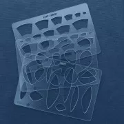 Modello rigido per pasta polimerica 152x100 mm modelli Geometrici