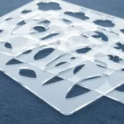 Modello rigido per pasta polimerica 152x100 mm modelli Geometrici