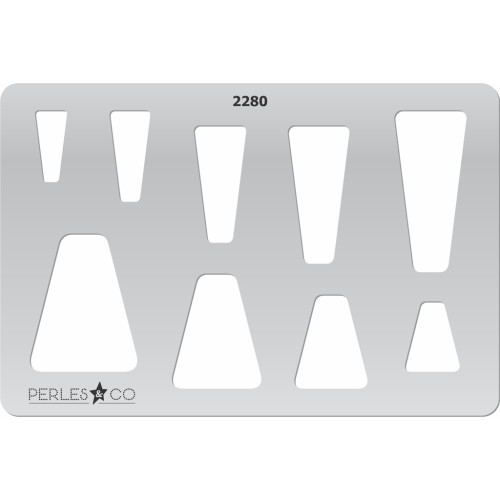 Modello rigido per pasta polimerica 152x100 mm Trapezi