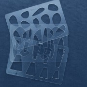 Modello rigido per pasta polimerica 152x100 mm Trapezi