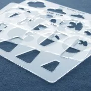 Modello rigido per pasta polimerica 152x100 mm Trapezi