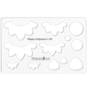 Modello rigido per pasta polimerica 152x100 mm corone di fiori x1 x1