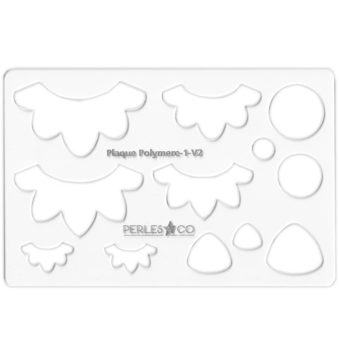 Modello rigido per pasta polimerica 152x100 mm corone di fiori x1 x1