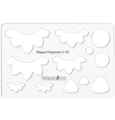 Modello rigido per pasta polimerica 152x100 mm corone di fiori x1 x1
