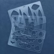 Modello rigido per pasta polimerica 152x100 mm corone di fiori x1 x1