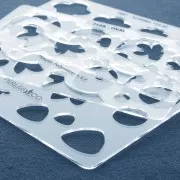 Modello rigido per pasta polimerica 152x100 mm corone di fiori x1 x1