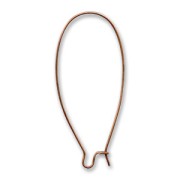 Orecchini filo mm. 46 rame antico x2