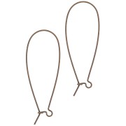 Orecchini filo mm. 40 bronzo x2|raw }}