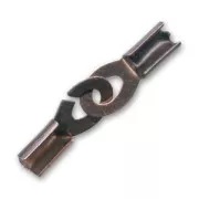 Chiusura terminale manetta cordoni 3mm rame antico x1