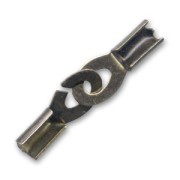 Chiusura terminale manetta cordoni 3mm bronzo x1