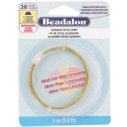 Filo di ottone semicircolare da 0,81 mm - German Style Wire - anti-ossidazione x3m