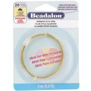 Filo di ottone semicircolare da 0,81 mm - German Style Wire - anti-ossidazione x3m