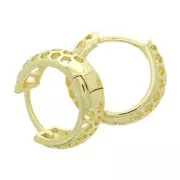 Monachelle cerchio - nido d'api 16 mm - Dorato x2