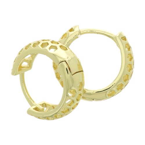 Monachelle cerchio - nido d'api 16 mm - Dorato x2