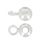 Palle per attacare ciondoli Argento m.10x6  x4