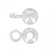 Palle per attacare ciondoli Argento m.10x6  x4
