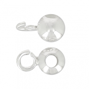 Palle per attacare ciondoli Argento m.10x6  x4