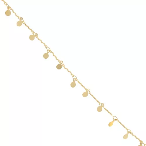 Catena fantasia 7,5 mm - Dorato x 20 cm