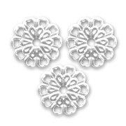 Intercalari metallo mm.  8 argentato x10|raw }}