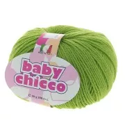 Lana Baby Chicco n°185- 100% Merinos - Verde Kaki x50g