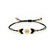 Perla in zama chevron 6x8 mm - Placcatura argento antico x1