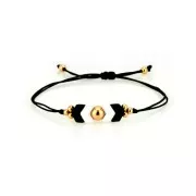 Perla in zama freccia 11x8 mm - Placcatura argento antico x1