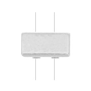 Perla in zama rettangolo 8x4 mm - Placcatura argento antico x1|raw }}